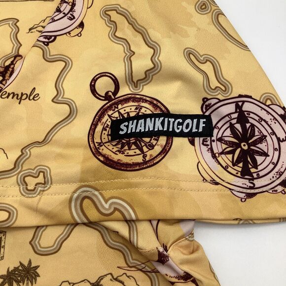 Shankitgolf Mens Short Sleeve Polo Pirate‎ Island Pattern Size XL - Picture 5 of 6